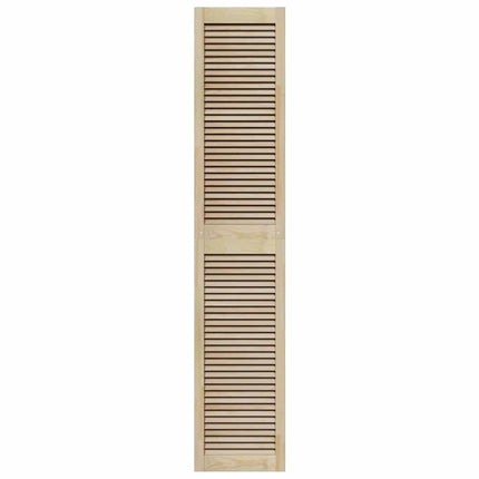 Skabsdør 2 pcs Naturfarvet 201 x 2,1 x 39,5 cm Massiv fyrretræ