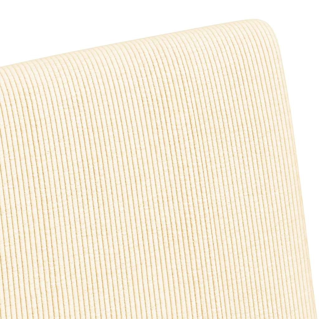 Spisebordsstole med hjul med hjul 2 pcs Creme 57 x 66 x 94 cm