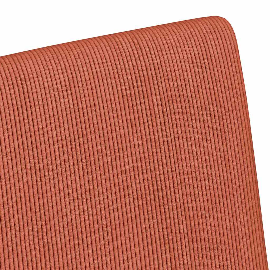 Spisebordsstole med hjul 2 pcs Rød orange 57 x 66 x 94 cm