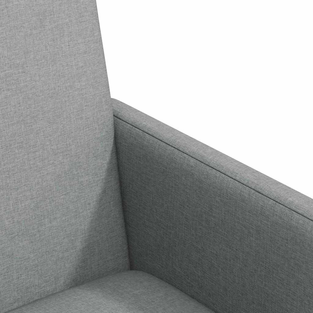 Spisebordsstole med hjul 2 pcs Lysegrå 57 x 66 x 94 cm Stof