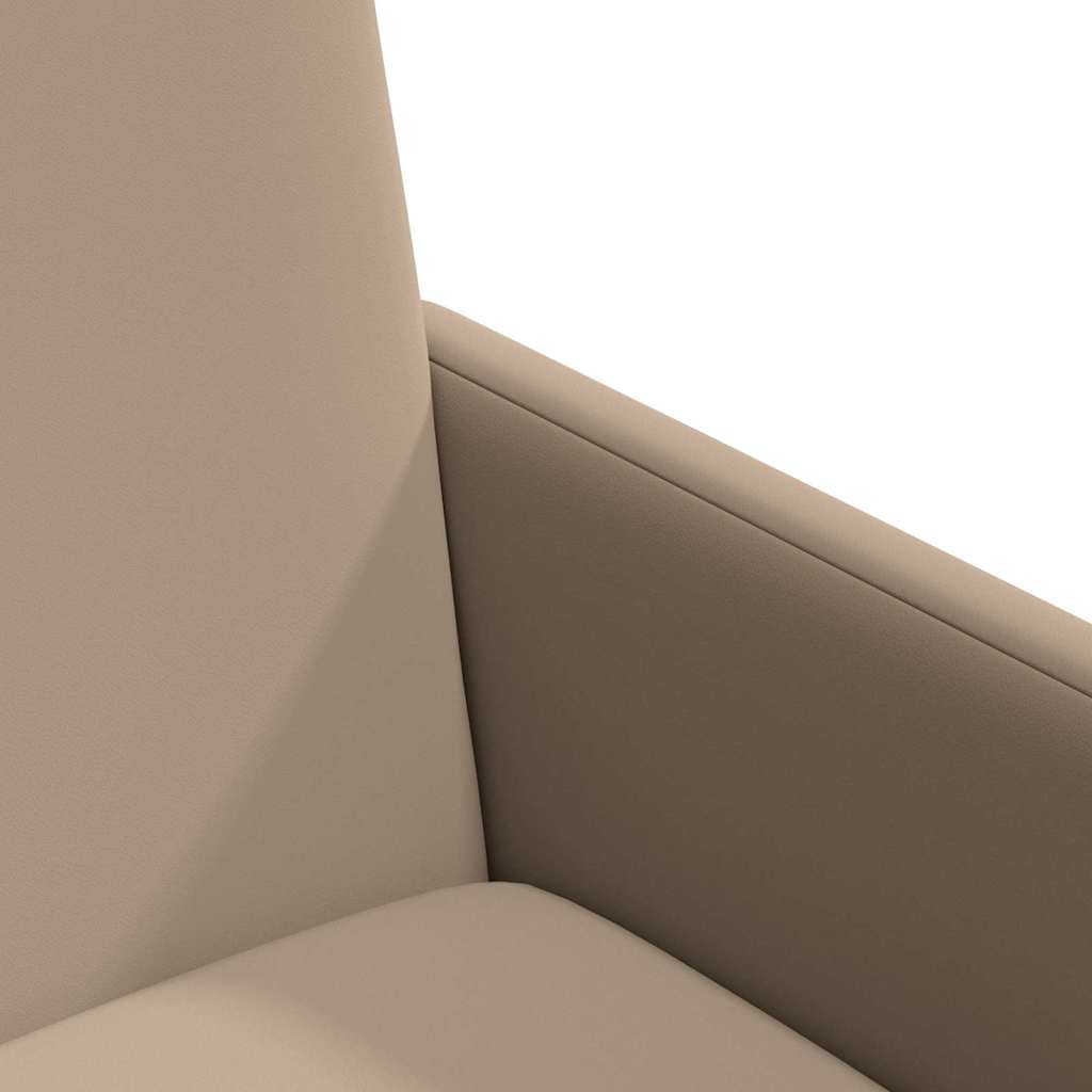 Spisebordsstole med hjul 2 pcs Cappuccino 57 x 66 x 94 cm