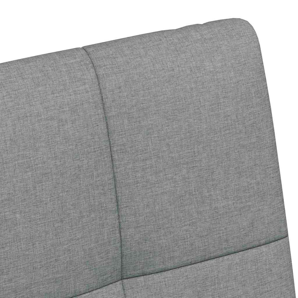 Spisebordsstole med hjul 2 pcs Lysegrå 58 x 65 x 94 cm Stof