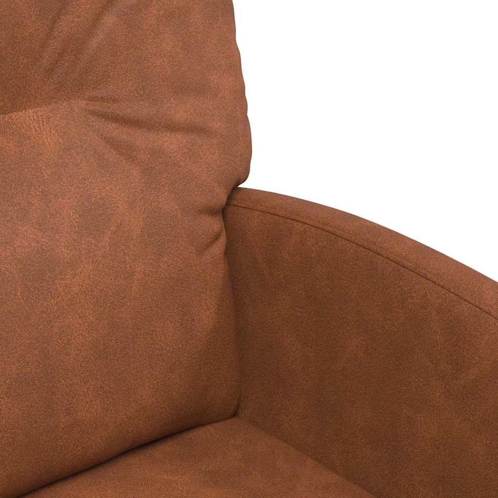 Spisebordsstole med hjul 2 pcs Brun 57 x 67 x 95 cm Kunstlæder