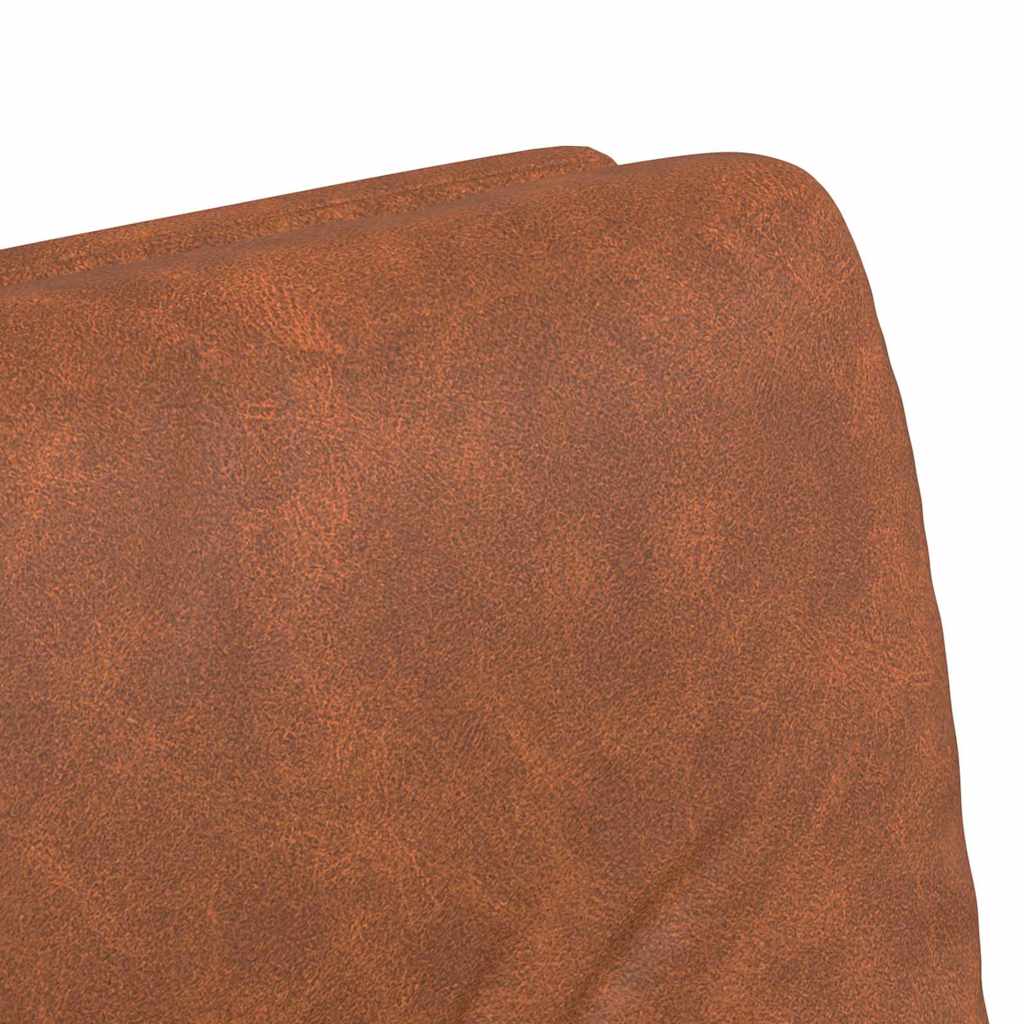 Spisebordsstole med hjul 2 pcs Brun 57 x 67 x 95 cm Kunstlæder