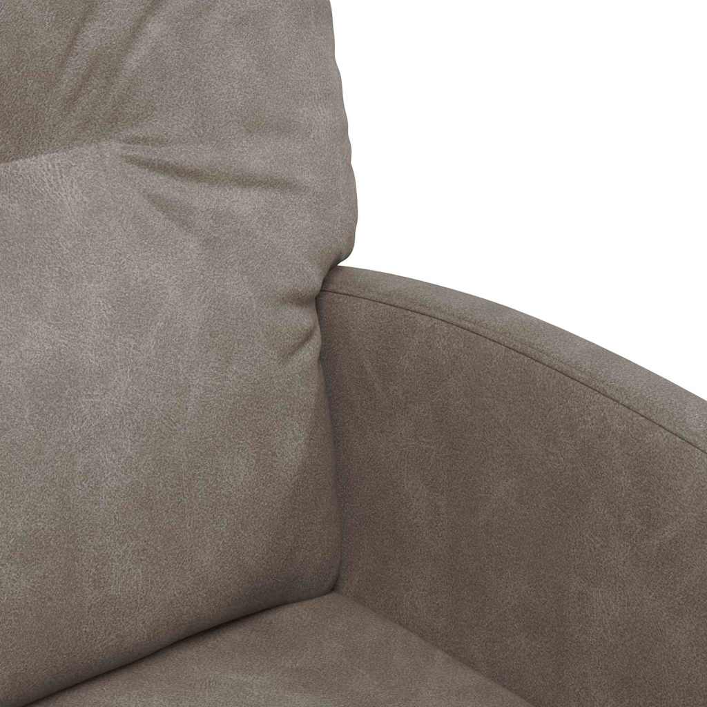 Spisebordsstole med hjul 2 pcs Grå 57 x 67 x 95 cm Kunstlæder