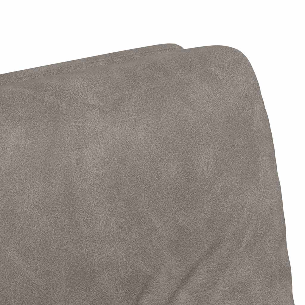 Spisebordsstole med hjul 2 pcs Grå 57 x 67 x 95 cm Kunstlæder