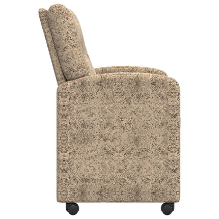 Spisebordsstole med hjul 2 stk. Faux suede læder Lysegrå