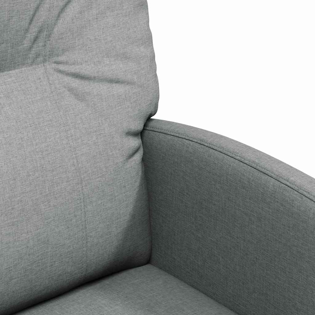 Spisebordsstole med hjul 2 pcs Lysegrå 57 x 67 x 95 cm Stof