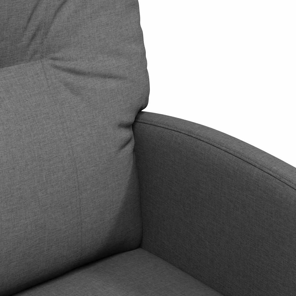 Spisebordsstole med hjul 2 pcs Mørkegrå 57 x 67 x 95 cm Stof