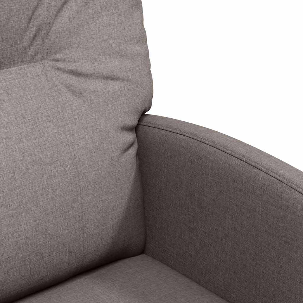 Spisebordsstole med hjul 2 pcs Gråbrun 57 x 67 x 95 cm Stof