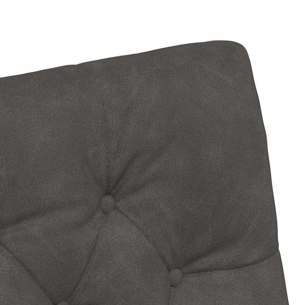 Spisebordsstole med hjul 2 pcs Sort 58 x 67 x 97 cm Kunstlæder