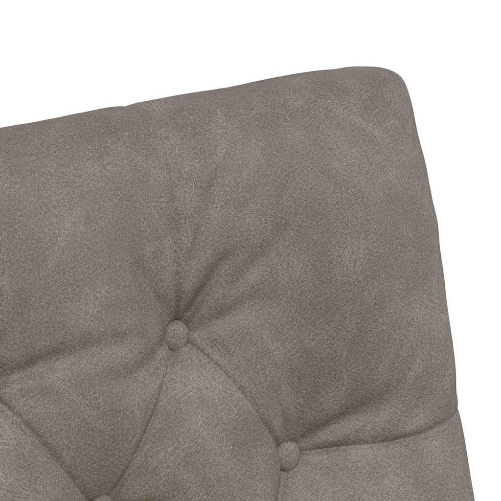 Spisebordsstole med hjul 2 pcs Grå 58 x 67 x 97 cm Kunstlæder