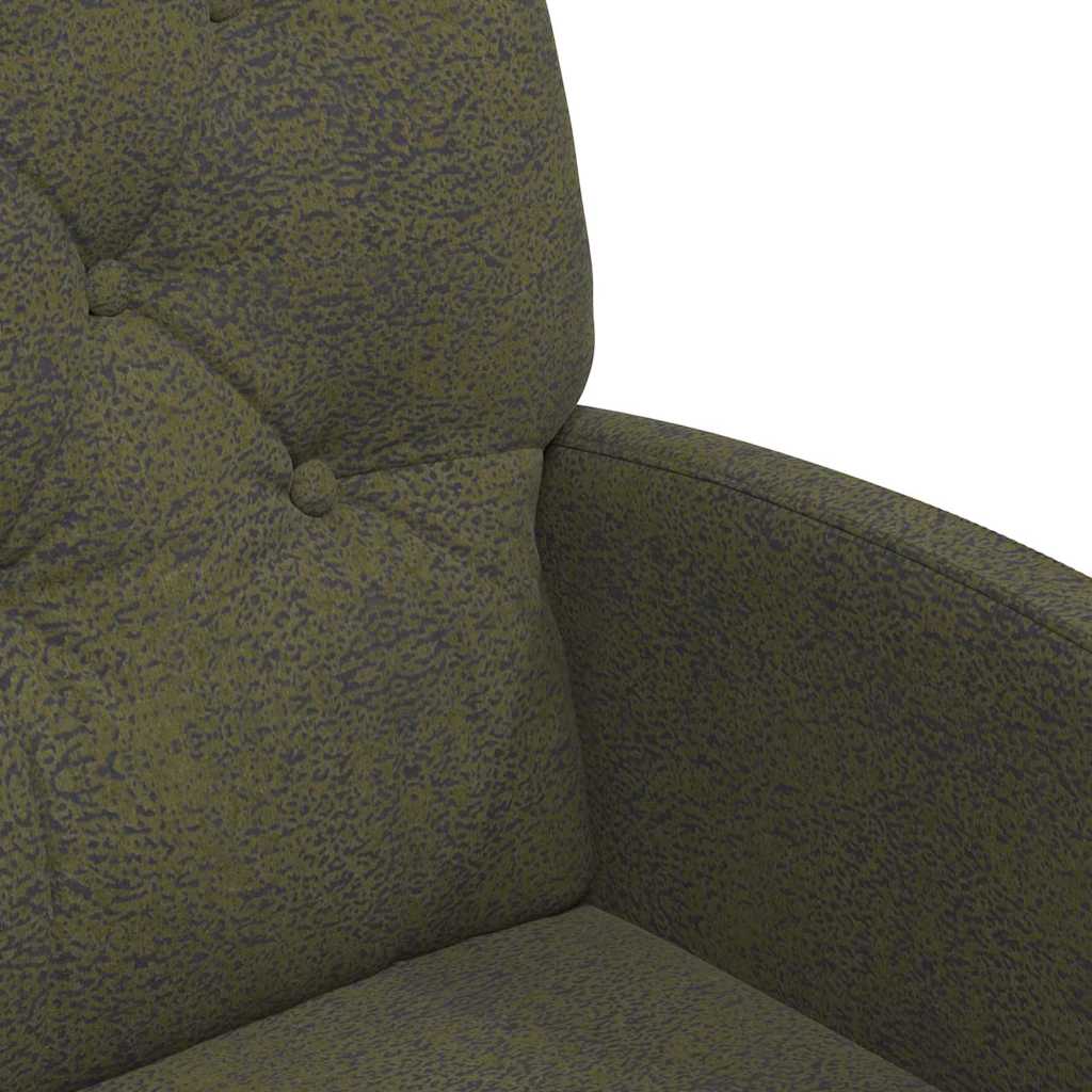 Spisebordsstole med hjul 2 pcs Army grøn 58 x 67 x 97 cm