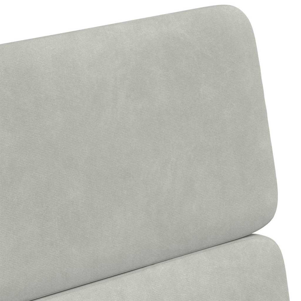 Spisebordsstole med hjul 2 pcs Lysegrå 58 x 65 x 98 cm Fløjl