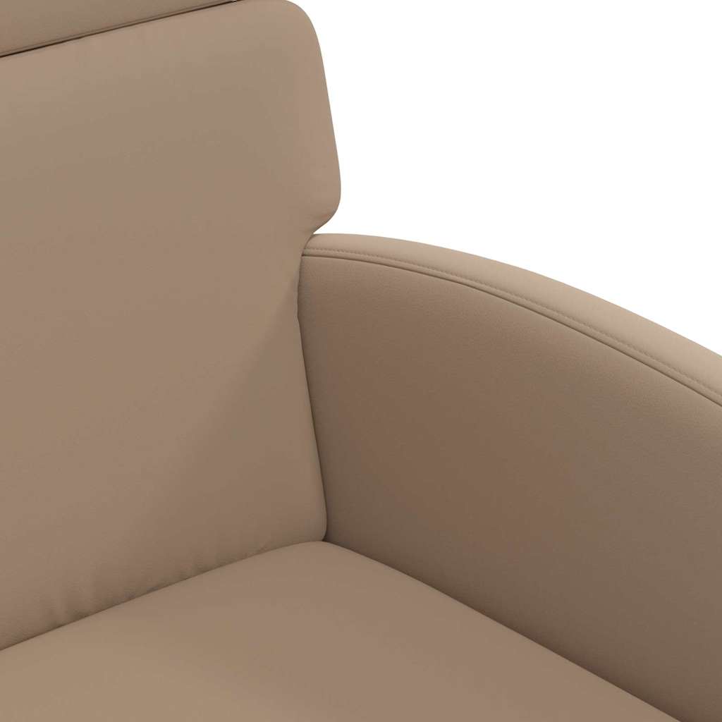 Spisebordsstole med hjul 2 pcs Cappuccino 58 x 65 x 98 cm