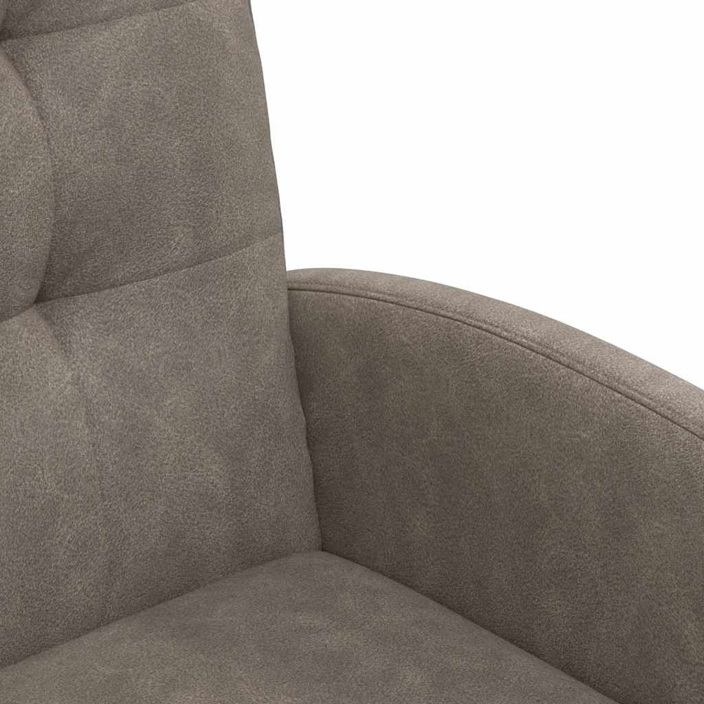 Spisebordsstole med hjul 2 pcs Grå 57 x 67 x 98 cm Kunstlæder