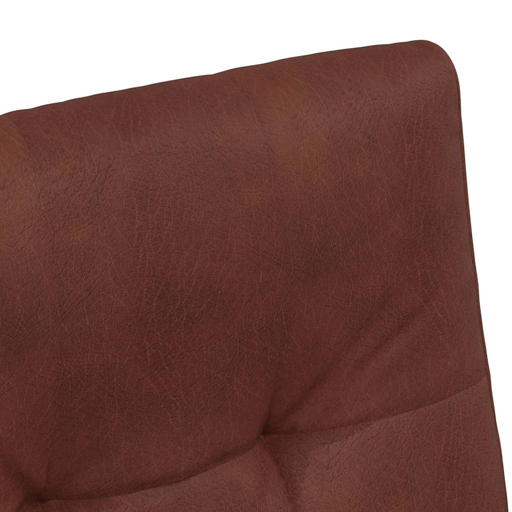 Spisebordsstole med hjul 2 pcs Skinnende brun 57 x 67 x 98 cm