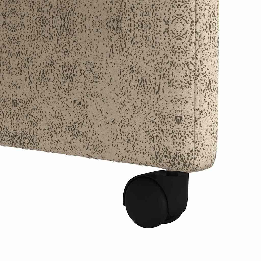 Spisebordsstole med hjul med hjul 2 pcs Lysegrå 57 x 67 x 98 cm