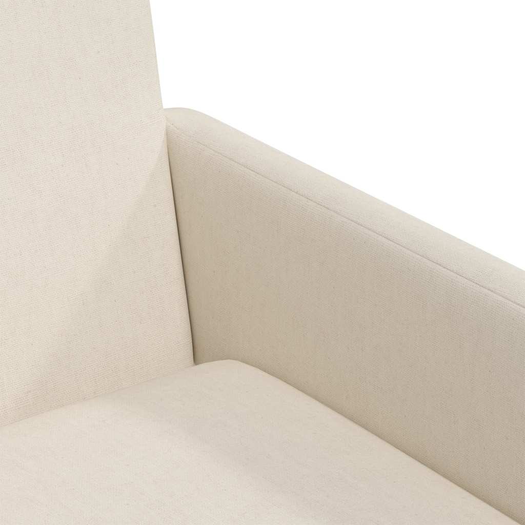 Spisestole med hjul 2 pcs Beige 57 x 67 x 95 cm Linned