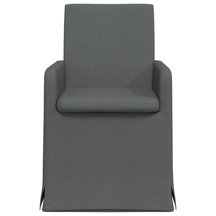 Spisestole 2 pcs Mørkegrå 57 x 67 x 95 cm Stof