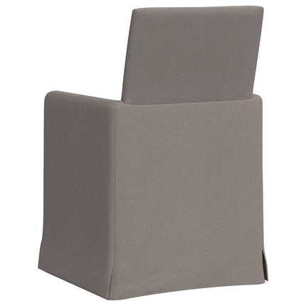 Spisestole 2 pcs Gråbrun 57 x 67 x 95 cm Stof