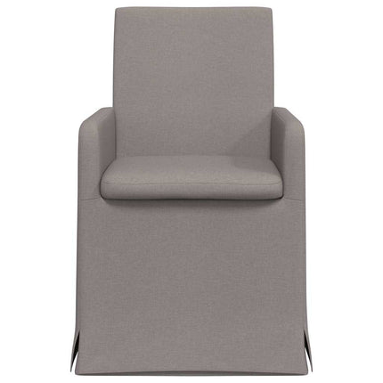 Spisestole 2 pcs Gråbrun 57 x 67 x 95 cm Stof