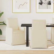 Spisestole 2 pcs Beige 57 x 67 x 98 cm Linned