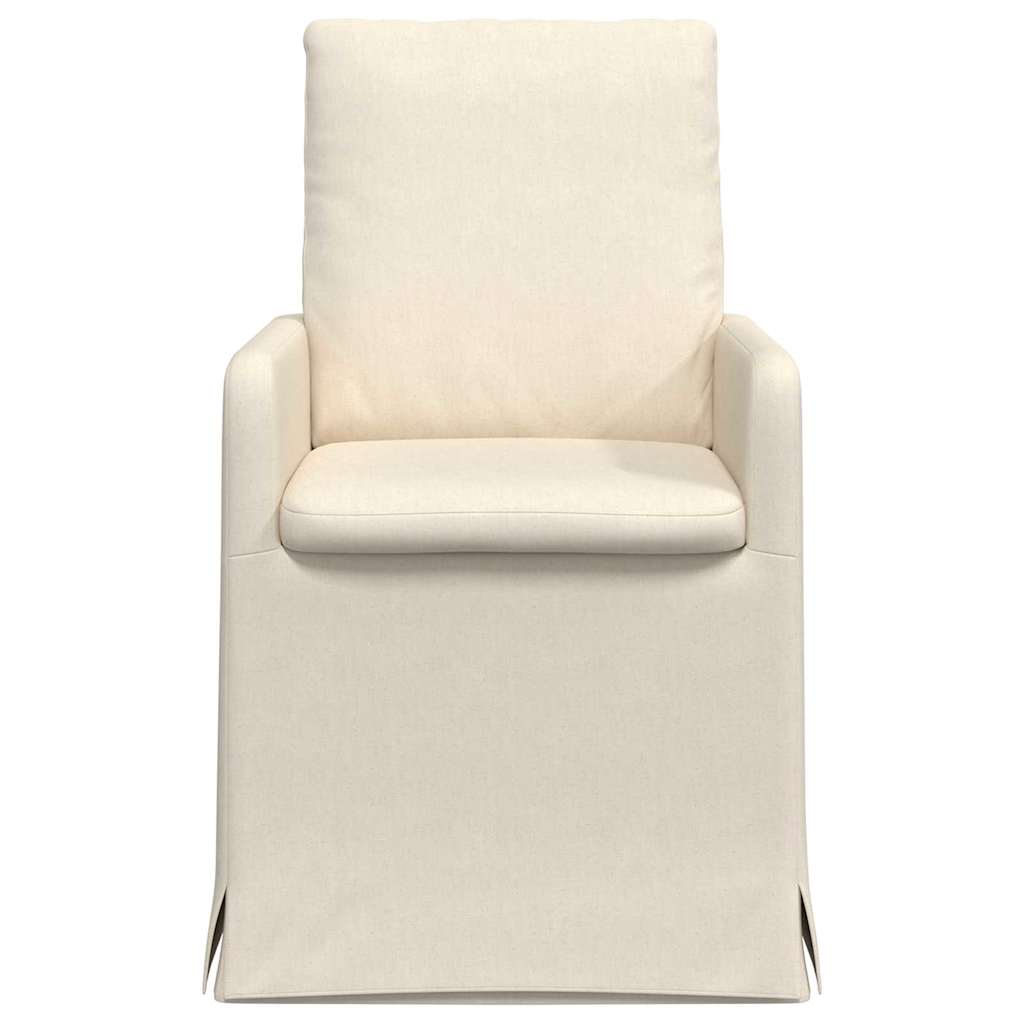 Spisestole 2 pcs Beige 57 x 67 x 98 cm Linned