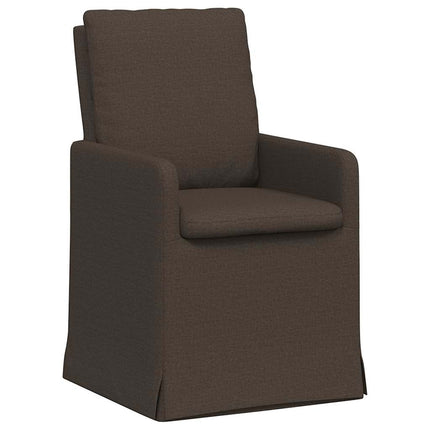 Spisestole 2 pcs Mørkegrå 57 x 67 x 98 cm Linned