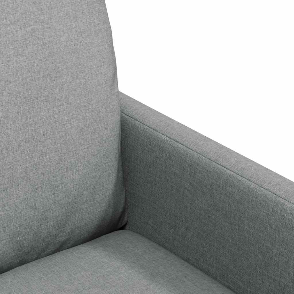 Spisestole 2 pcs Lysegrå 57 x 67 x 98 cm Stof