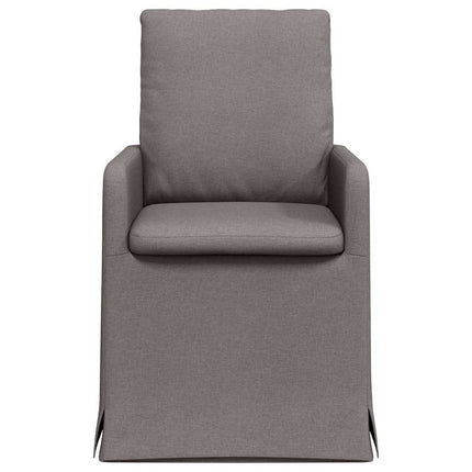 Spisestole 2 stk. Stof Gråbrun 57 x 67 x 98 cm