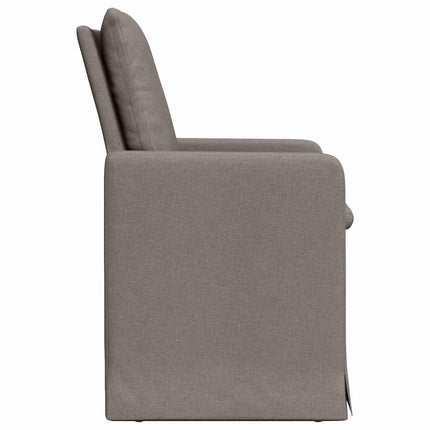Spisestole 2 stk. Stof Gråbrun 57 x 67 x 98 cm