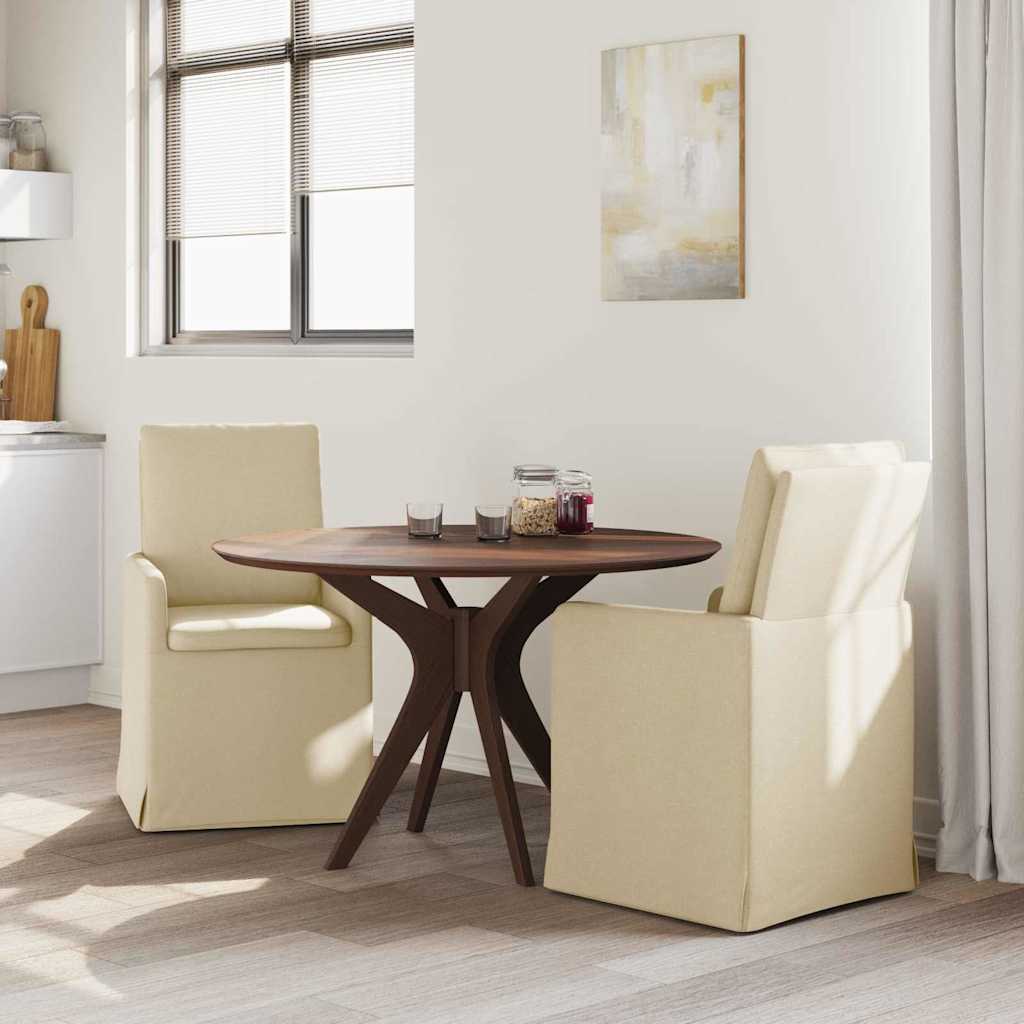 Spisestole 2 pcs Creme 57 x 67 x 98 cm Stof