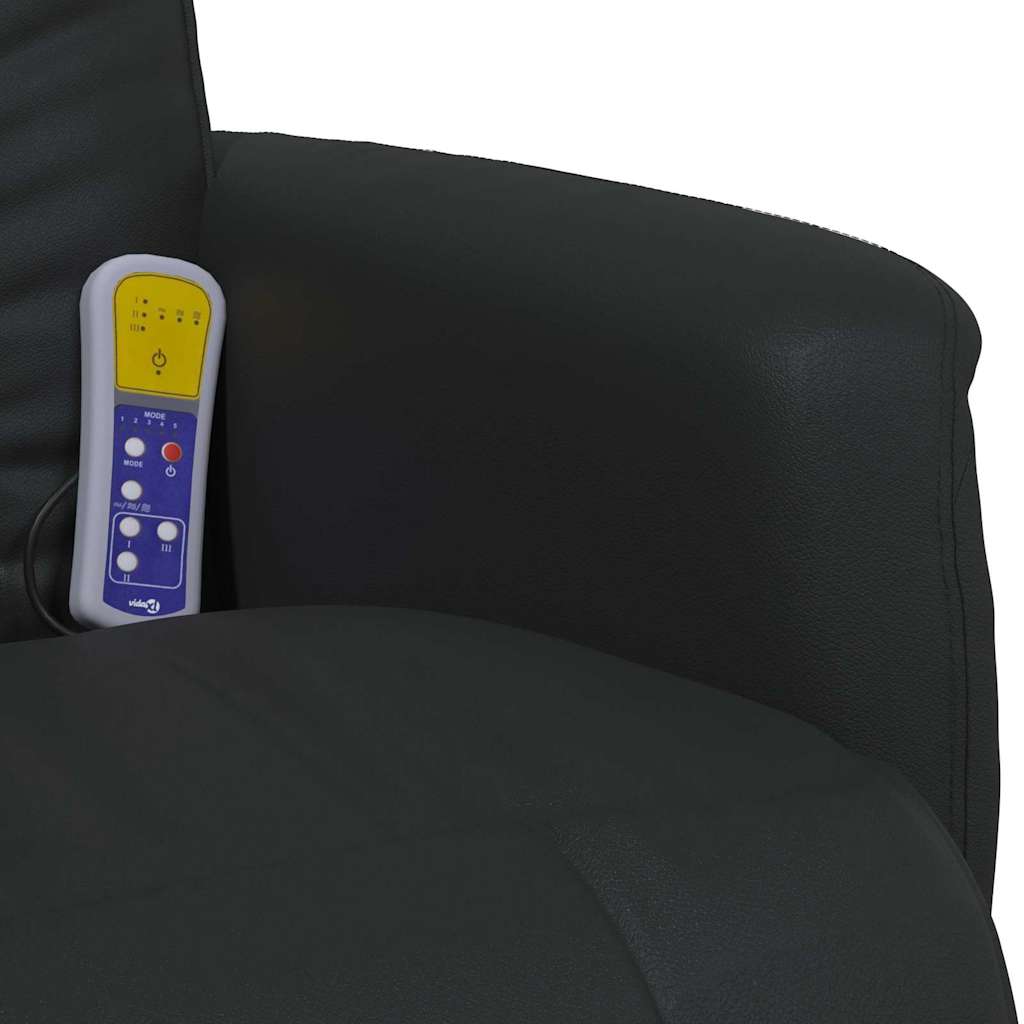 Svingende Massage Recliner Stol Sort 71 x 90 x 105 cm