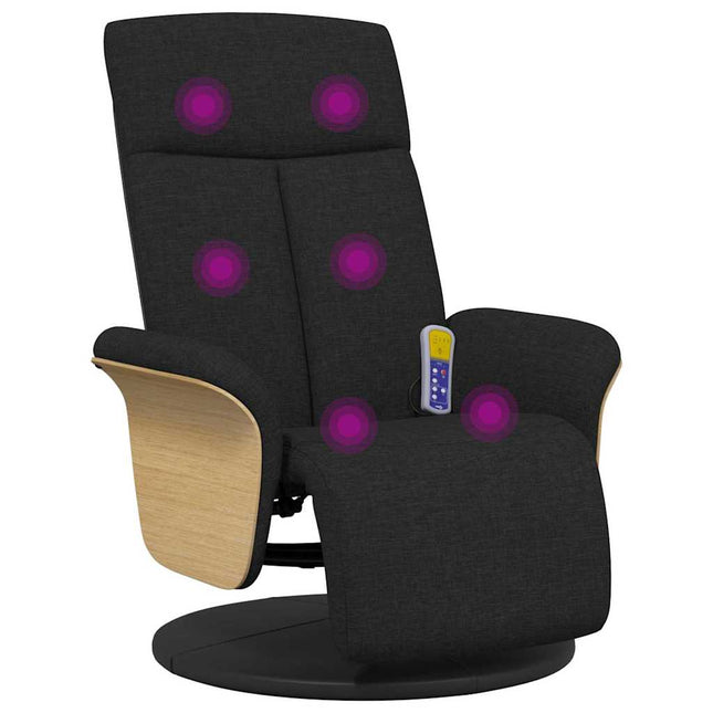 Massage Lænestol Sort 79 x 87 x 104,5 cm Stof