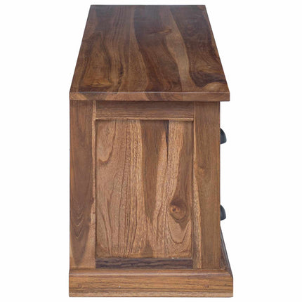 TV-bord med skuffe Naturfarvet 110 x 30 x 40 cm Massiv Teaktræ