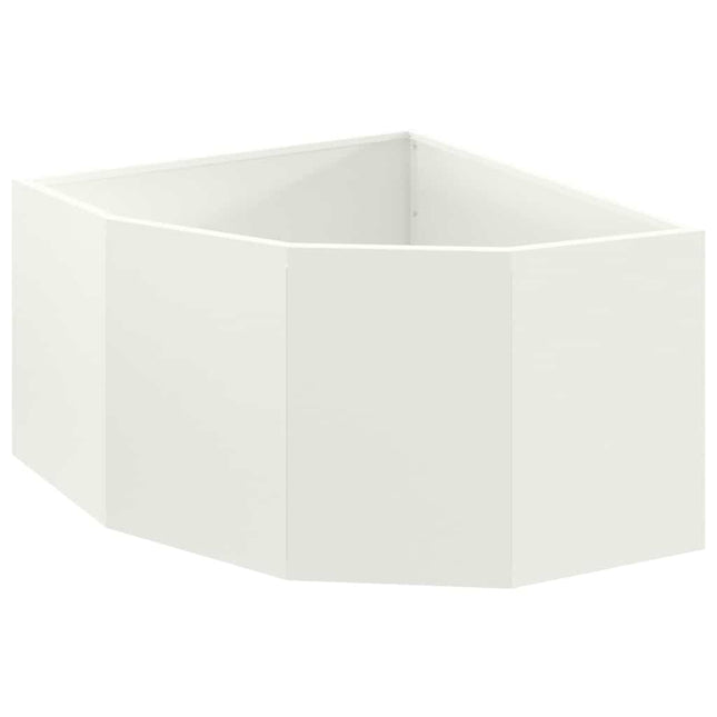 Hjørne Plantekasse Hvid 60 x 60 x 35 cm Stål