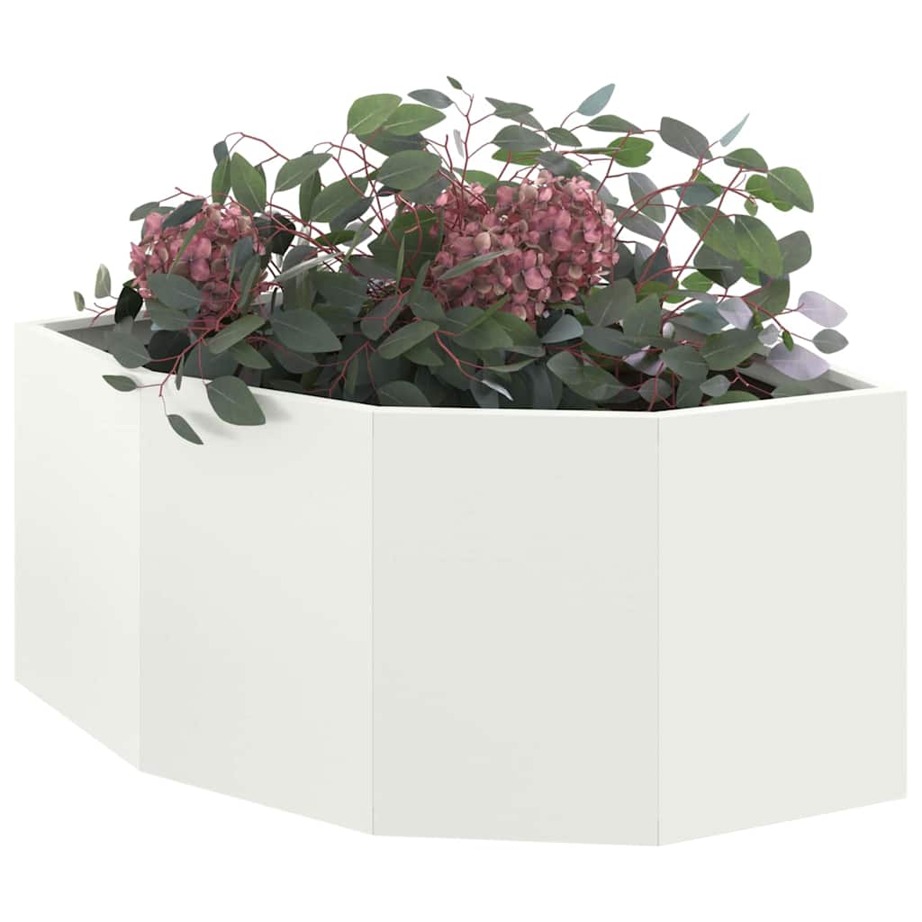 Hjørne Plantekasse Hvid 60 x 60 x 35 cm Stål
