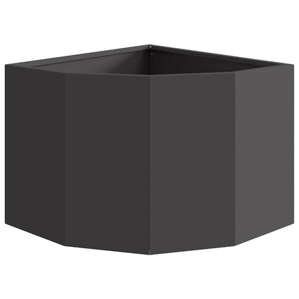 Hjørne Plantekasse Sort 45 x 45 x 35 cm Stål