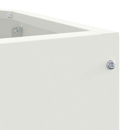 Hjørne Plantekasse Hvid 45 x 45 x 35 cm Stål
