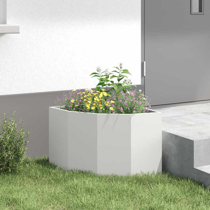 Hjørne Plantekasse Hvid 45 x 45 x 35 cm Stål