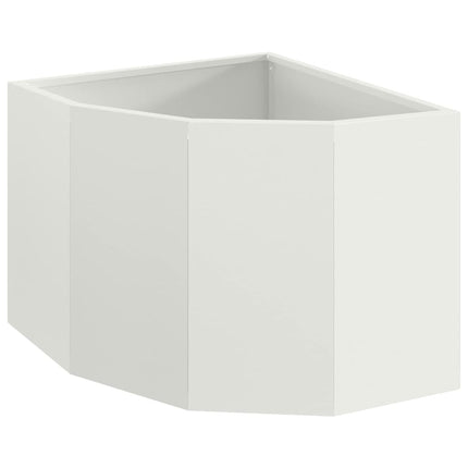 Hjørne Plantekasse Hvid 45 x 45 x 35 cm Stål