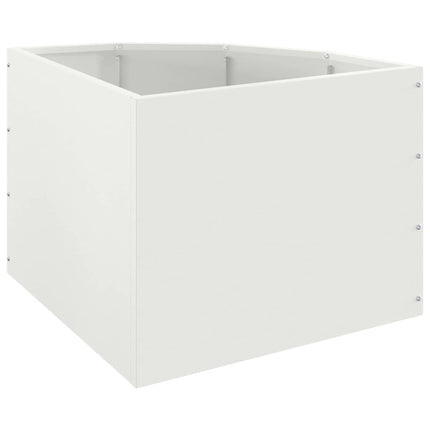 Hjørne Plantekasse Hvid 45 x 45 x 35 cm Stål