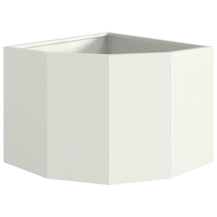 Hjørne Plantekasse Hvid 45 x 45 x 35 cm Stål
