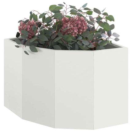 Hjørne Plantekasse Hvid 45 x 45 x 35 cm Stål