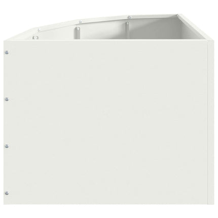 Hjørne Plantekasse Hvid 45 x 45 x 35 cm Stål