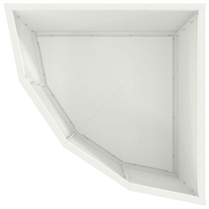 Hjørne Plantekasse Hvid 45 x 45 x 35 cm Stål