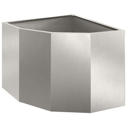 Hjørne Plantekasse Sølv 45 x 45 x 35 cm Rustfrit stål