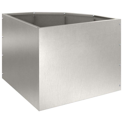 Hjørne Plantekasse Sølv 45 x 45 x 35 cm Rustfrit stål