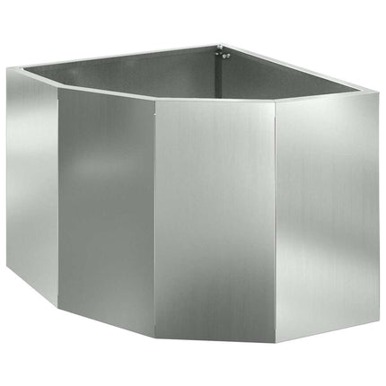 Hjørne Plantekasse Sølv 45 x 45 x 35 cm Galvaniseret stål